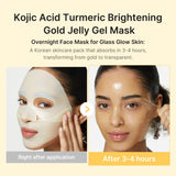 [Abo 40% Rabatt] Kojic Acid Turmeric Gold Jelly Gel Mask