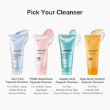 PDRN Pink Glutathione Capsule Foam Cleanser